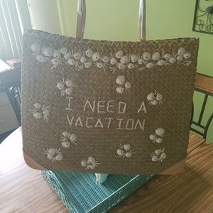 KATE SPADE NWT "I Need A Vacation" Tote🍹